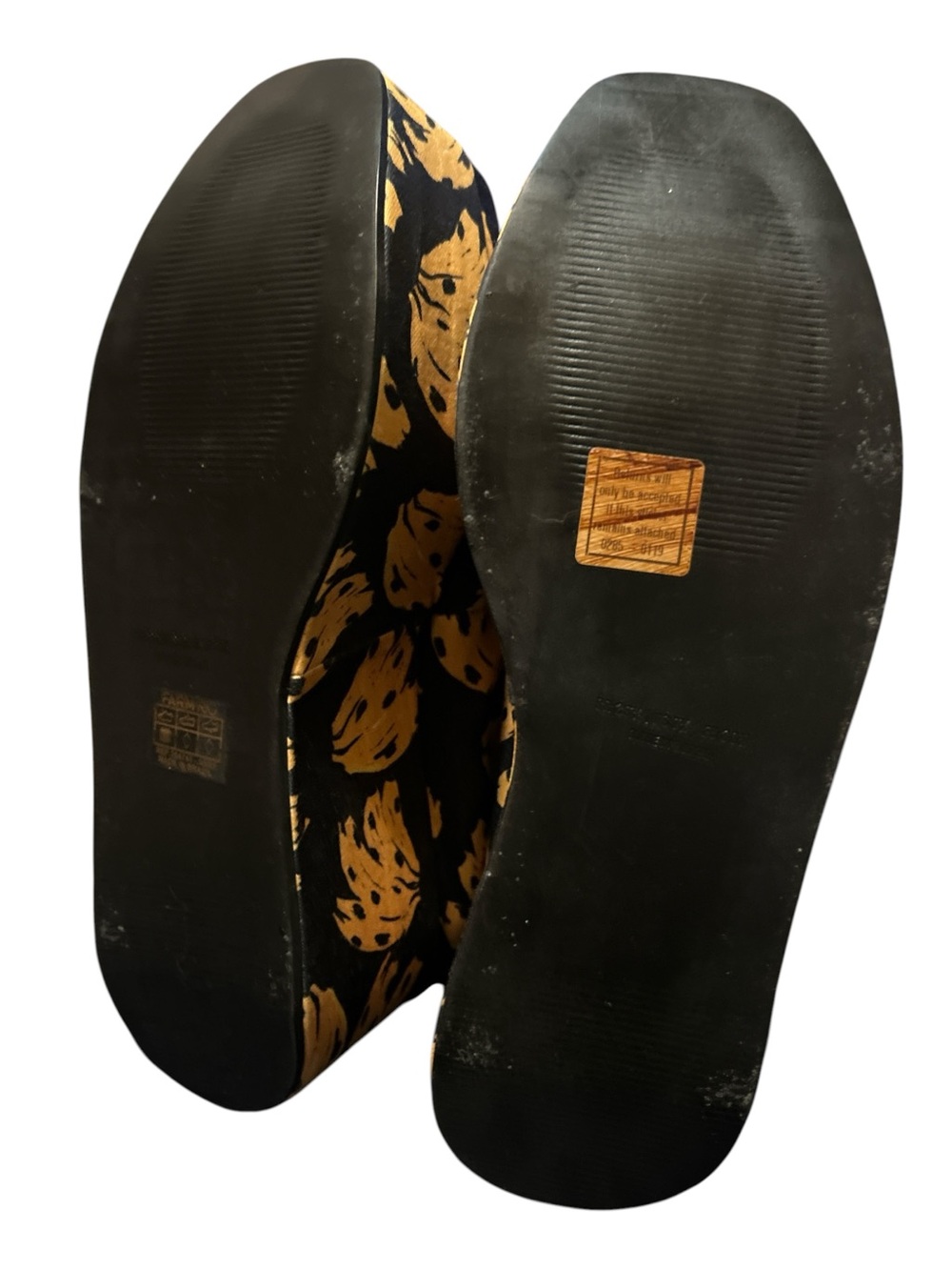 Farm Rio Black Bananica Bunch Platform Ballerina Mary Jane / Women’s Sz 7.5 US - Picture 9 of 14